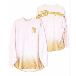 Disney Spirit Jersey Walt Disney World Gold Ombre Pink Large